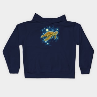 Starry Night Turtle Kids Hoodie